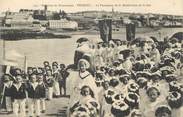 29 Finistere / CPA FRANCE 29 "Tréboul, la procession de la Bénédiction de la mer"