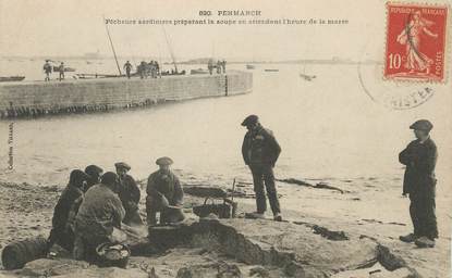 / CPA FRANCE 29 "Penmarch, pêcheurs sardiniers "