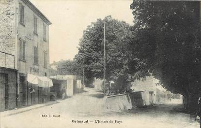 / CPA FRANCE 83 "Grimaud, l'entrée du pays"