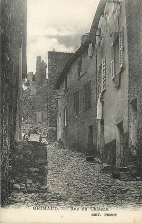 / CPA FRANCE 83 "Grimaud, rue du château"