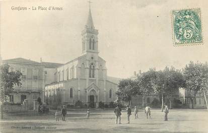 / CPA FRANCE 83 "Gonfaron, la place d'Armes"