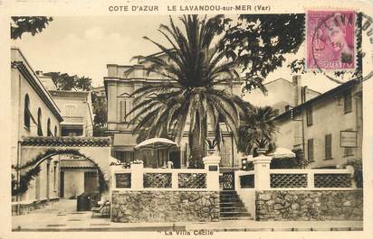 / CPA FRANCE 83 "Le Lavandou sur Mer, la villa Cécile"