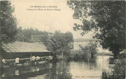 CPA FRANCE 27 "Le Mesnil sur L'Estrée, lavoirs a moulin d'Auger"