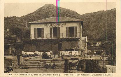 / CPA FRANCE 83 "La Fossette, près le Lavandou, pension"