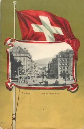  CPA SUISSE "Genève, rue du Mont Blanc"