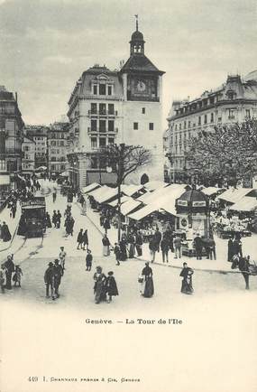  CPA SUISSE "Genève, la Tour de l'Ile"