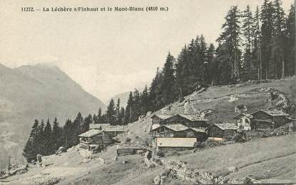  CPA SUISSE  "La Léchère sur Finhaut et le mont blanc"