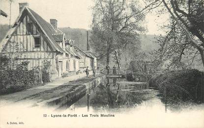 CPA FRANCE 27 "Lyons la Forêt, les trois moulins"