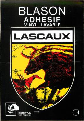 / CPSM FRANCE 24 "Lascaux" / BLASON ADHESIF