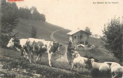  CPA SUISSE  "Au chalet de la Thuile"