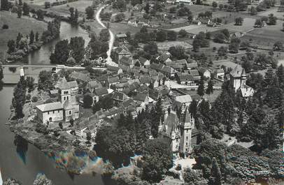 / CPSM FRANCE 24 "Saint Leon sur Vezere, vue aérienne"