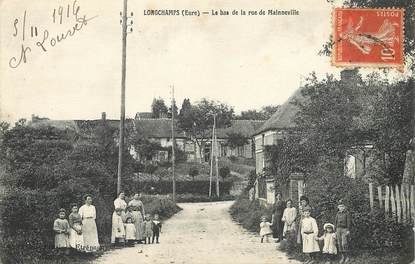 CPA FRANCE 27 "Longchamps, rue de Mainneville"