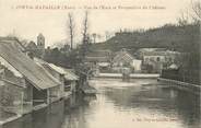 27 Eure CPA FRANCE 27 "Ivry la Bataille, vue de l'Eure et perspective du chateau"