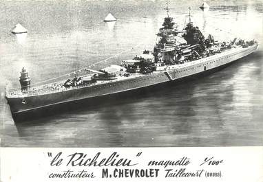 / CPSM FRANCE 25 "Taillecourt, le Richelieu" / MAQUETTE / DOS NON CP