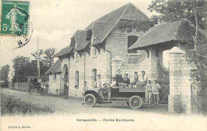 CPA FRANCE 27 "Herqueville, ferme normande"