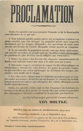 / CPA FRANCE 51 "Reims, proclamation"