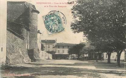 / CPA FRANCE 83 "Roquebrune, place de la République"