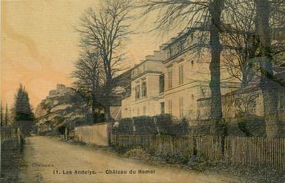 CPA FRANCE 27 "Les Andélys, Chateau du Hamel" / CARTE TOILÉE 