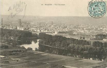 / CPA FRANCE 78 "Mantes, vue générale"