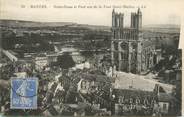 78 Yveline / CPA FRANCE 78 "Mantes, Notre Dame et pont vus de la tour Saint Maclou"