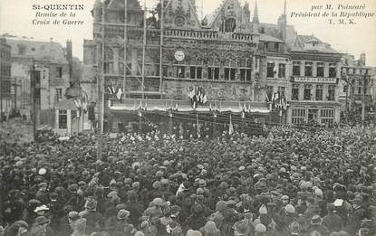 / CPA FRANCE 02 "Saint Quentin, remise de la Croix de guerre"