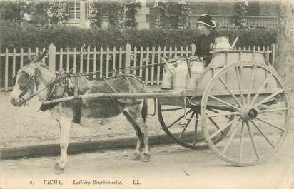 / CPA FRANCE 03 "Vichy, laitière Bourbonnaise" / ÂNE