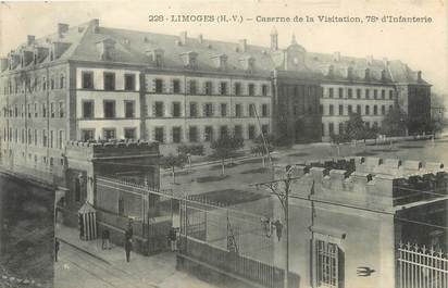 / CPA FRANCE 87 "Limoges, caserne de la visitation, 78è d'infanterie"