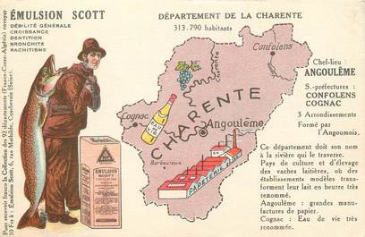 / CPA FRANCE 16 "Département de la Charente" / EMULSION SCOTT