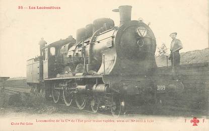 CPA TRAIN / LOCOMOTIVE "locomotive pour trains rapides"