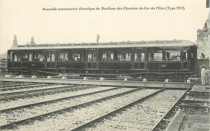 CPA TRAIN / LOCOMOTIVE "nouvelle automotrice électrique de banlieue"