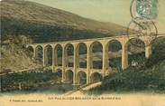 01 Ain CPA "Pont de Cize Bolozon sur la rivière d'Ain" / CARTE TOILÉE 