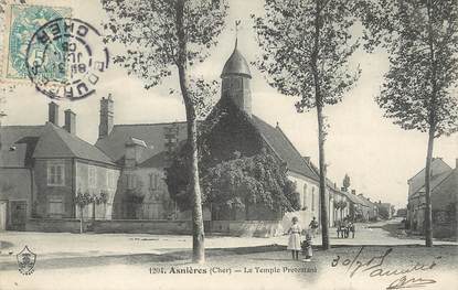 / CPA FRANCE 18 "Asnières, le temple protestant"