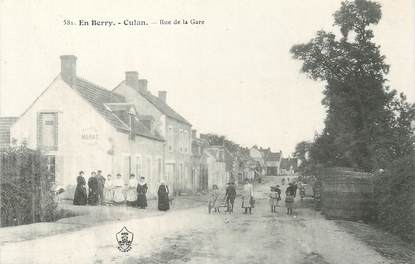 / CPA FRANCE 18 "Culan, rue de la gare"