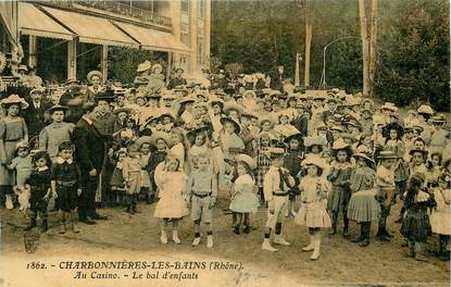 CPA FRANCE 69 "Charbonnières les Bains" / CARTE TOILÉE 