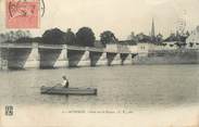 21 Cote D'or / CPA FRANCE 21 "Auxonne, pont sur la Saône"