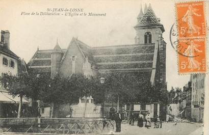 / CPA FRANCE 21 "Saint Jean de Losne, place de la Délibération"