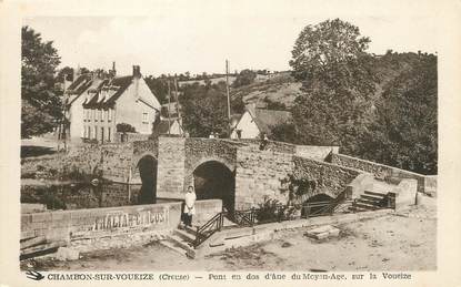 / CPA FRANCE 23 "Chambon sur Voueize, pont"