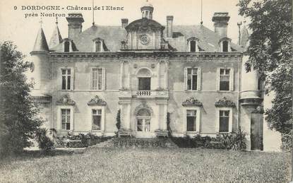 / CPA FRANCE 24 "Château de l'étang près Nontron"