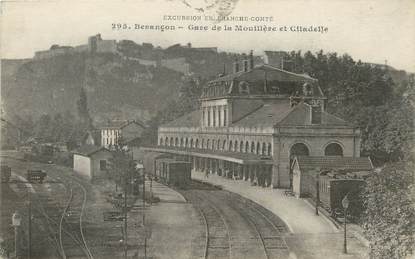 / CPA FRANCE 25 "Besançon, gare de la Mouillère et citadelle"