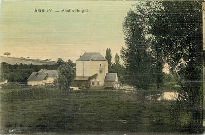 CPA FRANCE 36 "Reuilly, Moulin du Gué" / CARTE TOILÉE 