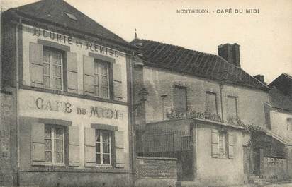 / CPA FRANCE 51 "Monthelon, café du midi"