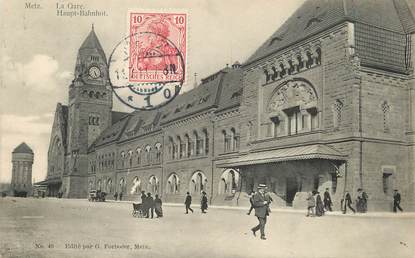 / CPA FRANCE 57 "Metz, la gare"