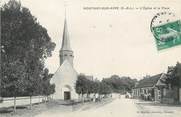 28 Eure Et Loir / CPA FRANCE 28 "Montigny sur Avre, l'église et la place"