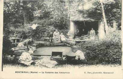 / CPA FRANCE 51 "Montmirail, la fontaine des Amoureux"