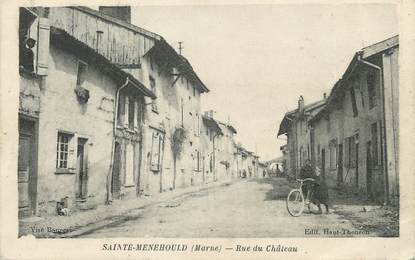 / CPA FRANCE 51 "Sainte Menehould, rue du château"