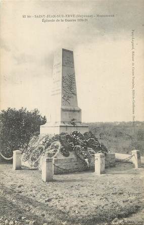 / CPA FRANCE 53 "Saint Jean sur Erve" / MONUMENT