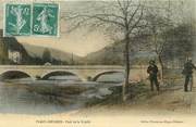 06 Alpe Maritime CPA FRANCE 06 "Puget Théniers, pont de la Trinité" / CARTE TOILÉE 