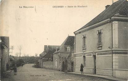 / CPA FRANCE 53 "Chammes, route de Blandouet"