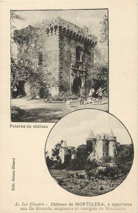 / CPA FRANCE 46 "Château de Montclera"