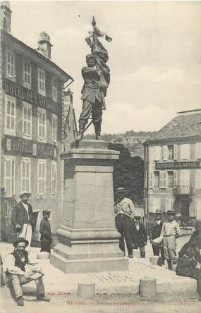 / CPA FRANCE 48 "Mende, souvenir Français"